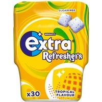 Extra Refreshers Tropical Flavour Sugarfree Chewing Gum Bottle 30 Pieces