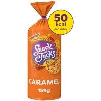 Snack A Jacks Jumbo Caramel Sharing Rice Cake Crisps 159g