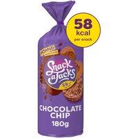 Snack A Jacks Jumbo Chocolate Chip Sharing Rice Cake Crisps 180g