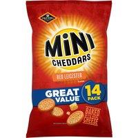 Jacob's Mini Cheddars 14 Red Leicester Flavour 322g