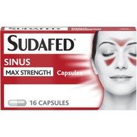 Sudafed Sinus Max Strength Capsules Pack of 16