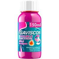 Gaviscon Double Action Heartburn & Indigestion Liquid Mint Flavour 150ml