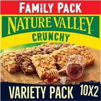 Nature Valley Crunchy Variety Family Pack Cereal Bars 10 x 42g (420g)