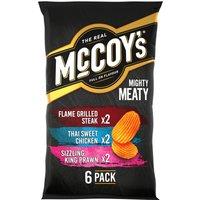 McCoy's Meaty Variety Multipack Crisps 6 Pack
