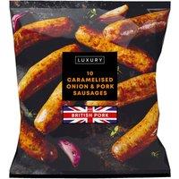 Iceland Luxury 10 Caramelised Onion & Pork Sausages 600g