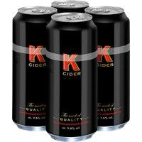 K Cider Cans 4 x 500ml