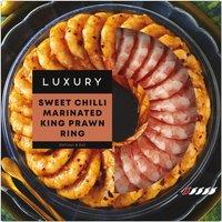Iceland Luxury Sweet Chilli Marinated King Prawn Ring 200g