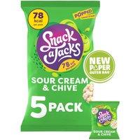 Snack a Jacks Sour Cream & Chive Multipack Rice Cakes Crisps 5x19g