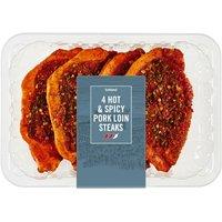 Iceland 4 Hot & Spicy Pork Loin Steaks 350g