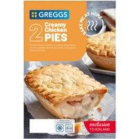 Greggs 2 Creamy Chicken Pies 394g