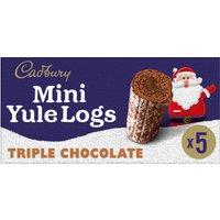 Cadbury Milk Chocolate Christmas Mini Yule Log Cakes 5 pack