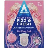 Astonish Toilet Bowl Fizz & Fresh Pink Peony Fresh Tablets 8 x 25g (200g)