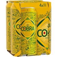 Cobra Premium World Lager Beer 4 x 500ml Can