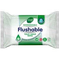 Pure 40 Flushable Toilet Tissue Wipes