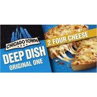 Chicago Town 2 Deep Dish Four Cheese Mini Pizzas 2 x 148g