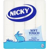 Nicky Soft Touch Toilet Tissue 16 Rolls