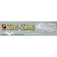 Zig-Zag Slim Ultra-Thin Rolling Papers Silver Multipack x 3