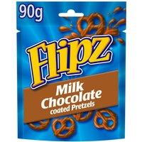 Flipz Milk Chocolate Coated Pretzel Snacks 90g