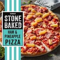Iceland Stonebaked Ham & Pineapple Pizza 420g
