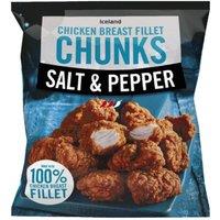 Iceland Salt & Pepper Chicken Breast Fillet Chunks 500g