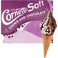 Cornetto Soft Ice Cream Cone Cookie & Chocolate 4x 140 ml