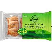 Iceland 6 Cheese & Onion Rolls 360g