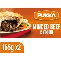 Pukka 2 Puff Pastry Pies Minced Beef & Onion