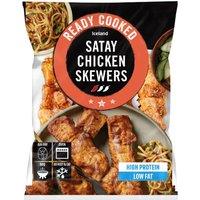 Iceland Ready Cooked Satay Chicken Skewers 340g