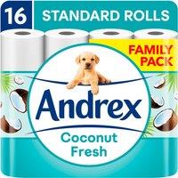 Andrex Family Soft Coconut Scented Toilet Tissue 16 Rolls