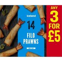 Iceland 14 Filo Prawns 168g
