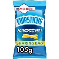 Smiths Chipsticks Salt & Vinegar Crisps Sharing Bag 105g