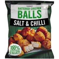 Iceland Salt and Chilli Battered Chicken Balls 490g