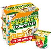 Wildlife Kids Strawberry & Peach Yoghurt Pots 18 x 45g