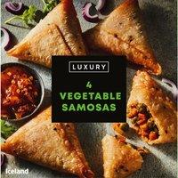 Iceland Luxury 4 Vegetable Samosas 220g