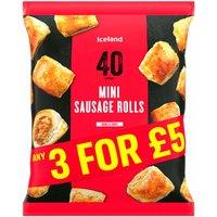 Iceland 40 (Approx.) Mini Sausage Rolls 720g
