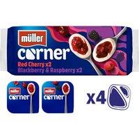 Mller Corner Mixed Red Fruits Yogurts 4 x 136g (544g)