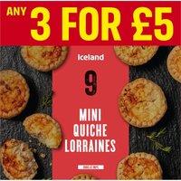 Iceland 9 Mini Quiche Lorraine 194g