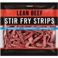 Iceland Lean Beef Stir Fry Strips 350g