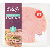 Deli Co 5 Cooked Lean Ham Slices 90g