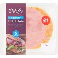 Deli Co 5 Crumbed Lean Ham Slices 90g
