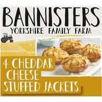 Bannisters Yorkshire Family Farm 4 Cheddar Cheese Stuffed Jackets 500g