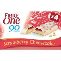 Fibre One 90 Calorie Strawberry Flavour Cheesecake Bars 4 x 25g (100g)