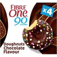 Fibre One 90 Calorie Doughnuts Chocolate Flavour 4 x 23g (92g)