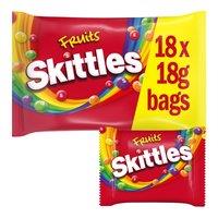 Skittles Fruits Sweets Fun Size Bags Multipack 18 x 18g