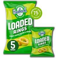 Seabrook Rings Sour Cream & Onion Flavour Corn Snacks 5 x 16g