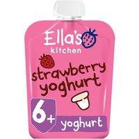 Ella's Kitchen Organic Strawberry Greek Style Yoghurt Baby Pouch 6+ Months 90g