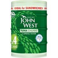 John West Tuna Chunks in Spring Water 4 x 132g