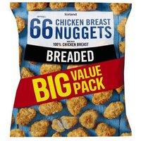 Iceland 66 (approx.) Breaded Chicken Breast Nuggets 924g