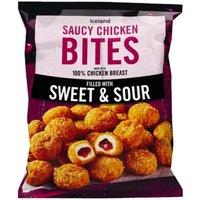 Iceland Sweet and Sour Saucy Chicken Bites 504g