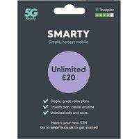 SMARTY Sim Unlimited Data for &pound;20